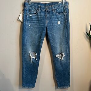 Rag & Bone Straight Leg Boyfriend Jeans 29